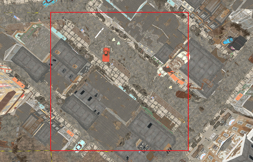 An image showing a single Fallout 4 editor cell.